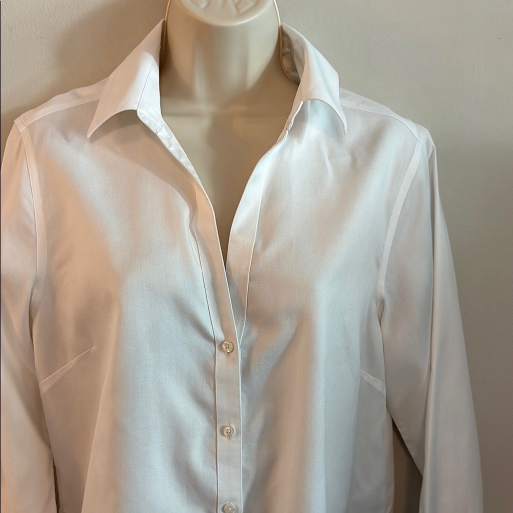 Women’s Brooks Brothers Classic White Button-Down Cotton Shirt